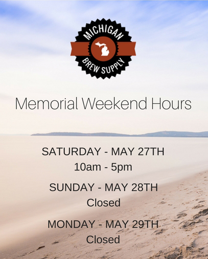 Memorial Day Weekend Hours